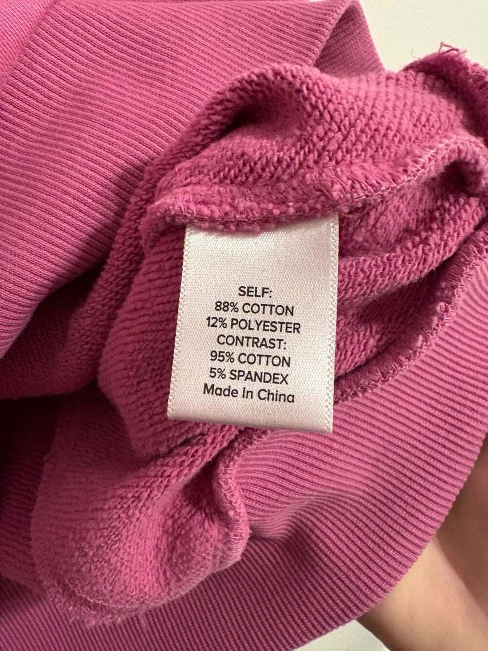 Evereve Ruth Structured Crewneck Sweatshirt Pink Size Small - Picture 4 of 6